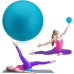 Фитбол  Queenfit 23 cm blue - фото №2